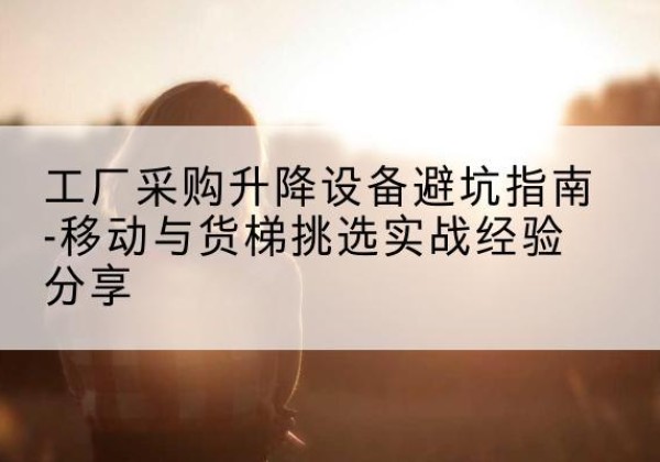 贞丰移动式升降机怎么选-工厂采购升降设备避坑指南-移动与货梯挑选实战经验分享
